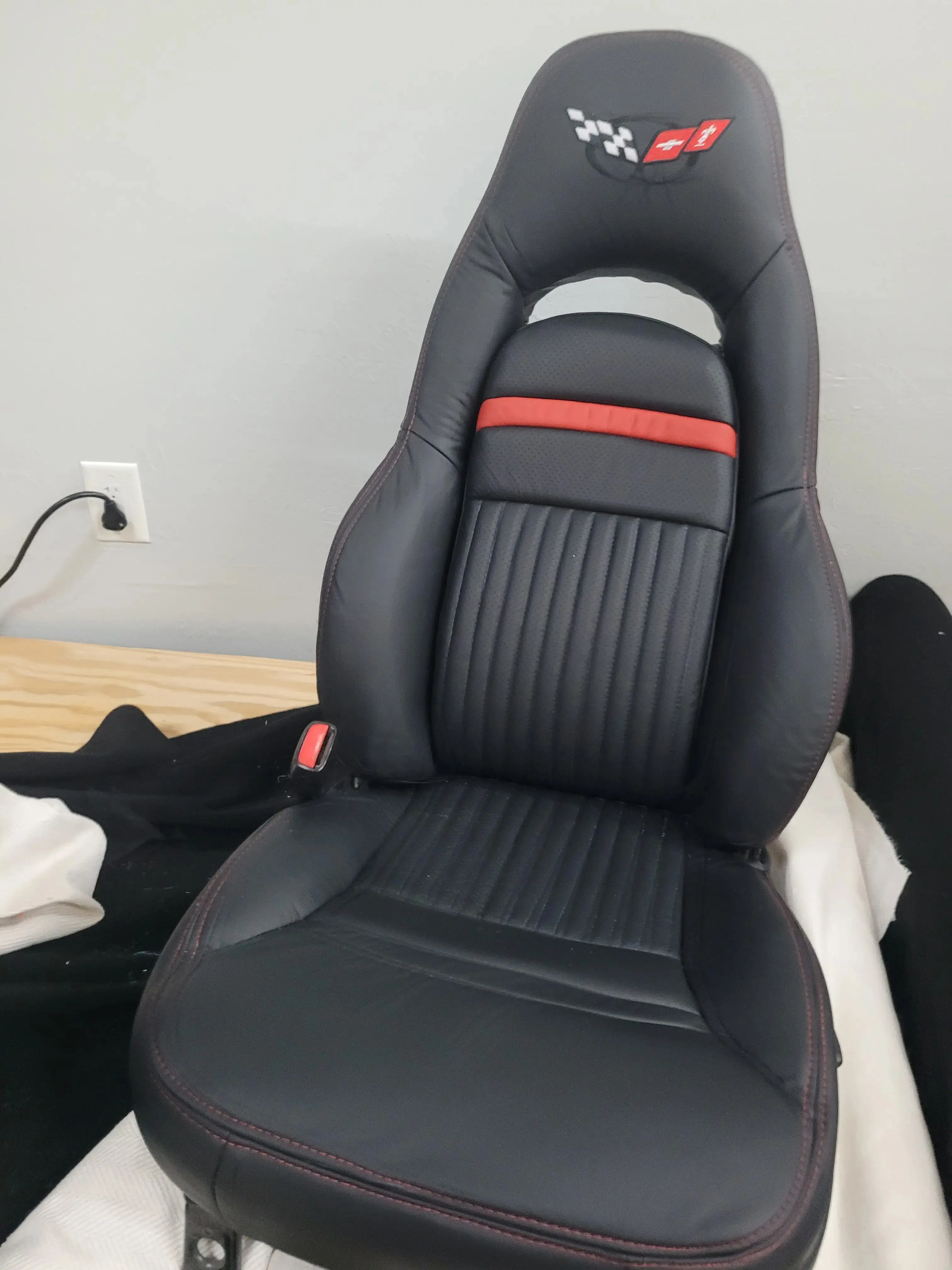 recovered corvet seat