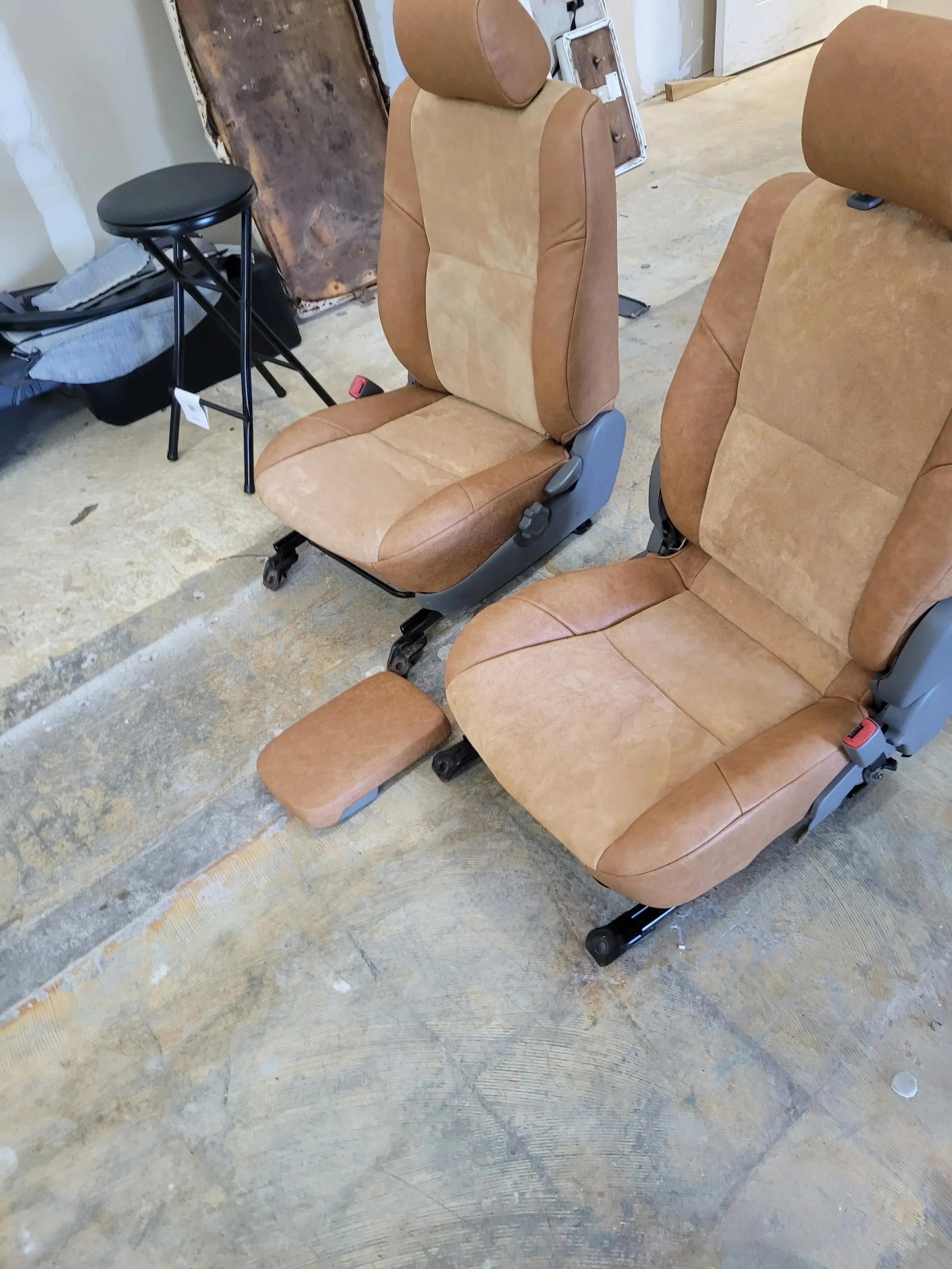 recovered truck front seat