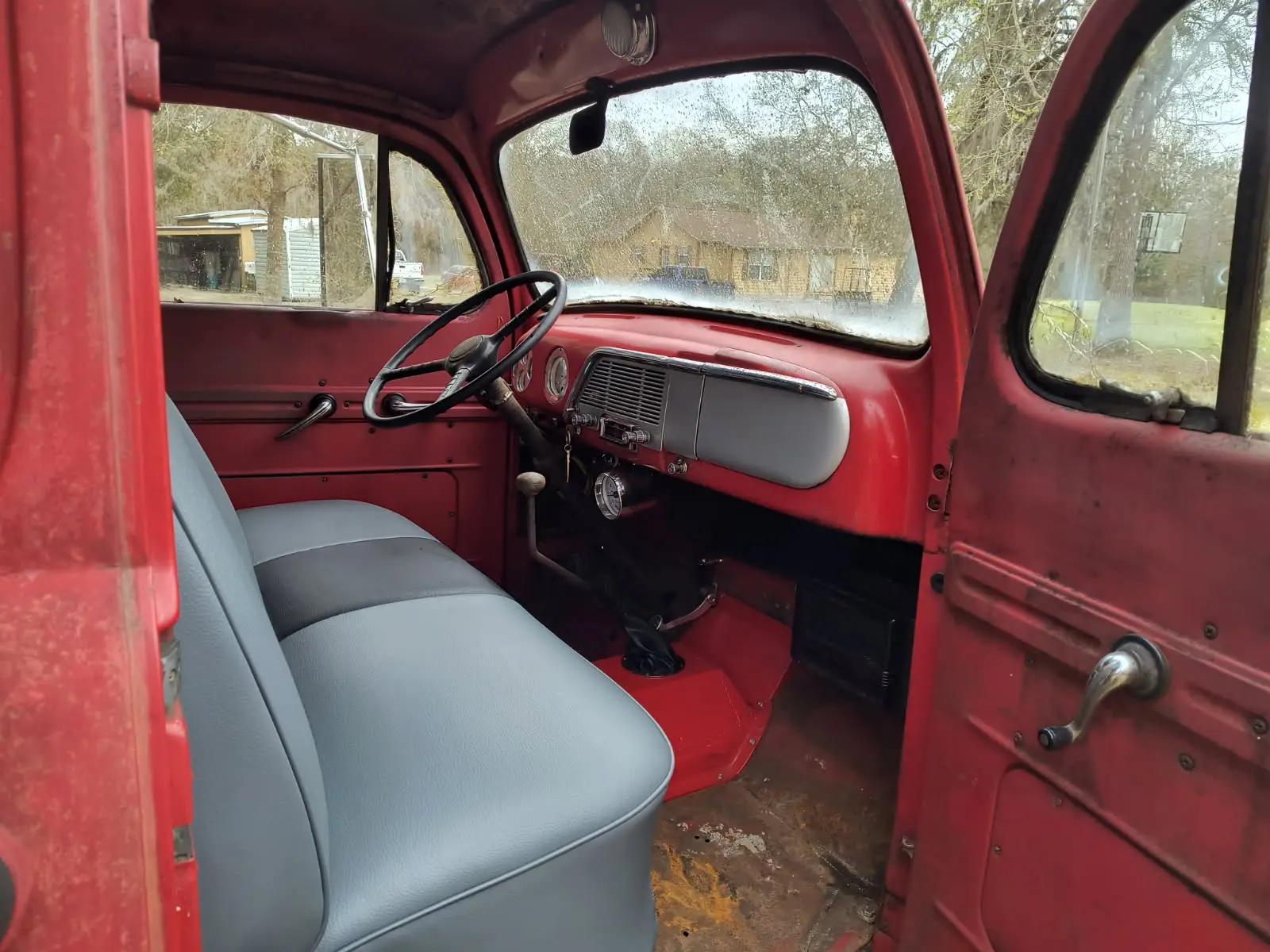 reupholstered mini truck seat