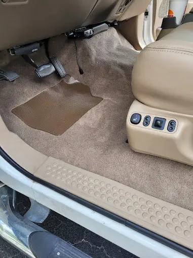Brand new carpet placed in a F150 truck