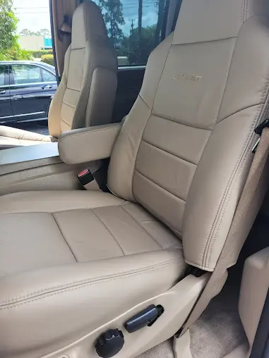 Recovered frontseats of a F150 truck in vinyl